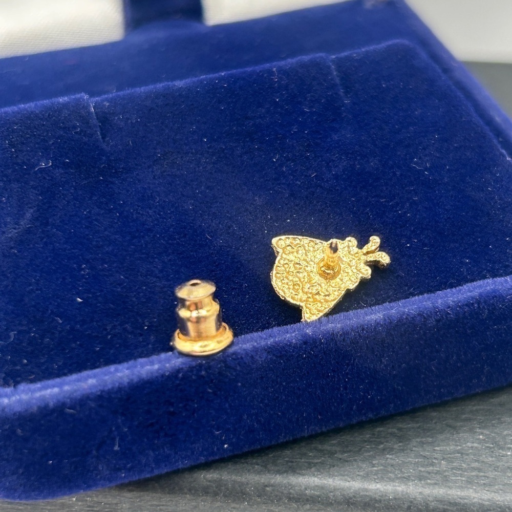 Vintage Gold Lady Bug Brooch Clutch Pin - Picture 3 of 8